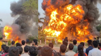সিদ্ধিরগঞ্জে ফার্নেস অয়েলের গোডাউনে আগুন