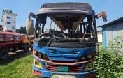 সিদ্ধিরগঞ্জে পার্কিং করা বাসে আগুন